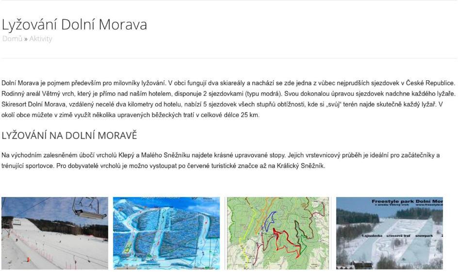 Sport Apartman Dm Dolní Morava المظهر الخارجي الصورة